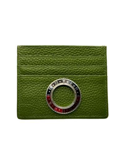 SPEEDOMETER OFFICIAL WALLET PELLE VERDE GHIERA ROSSO/NERO WSO VERDE RING ROSSO/NERO