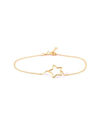 BRACCIALE IN ORO GIALLO 18KT STELLA VUOTA