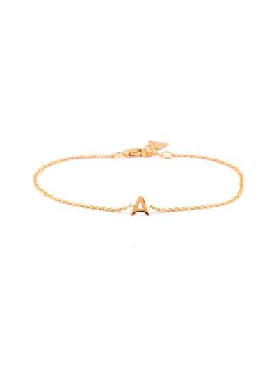 BRACCIALE IN ORO GIALLO 18KT LETTERA A