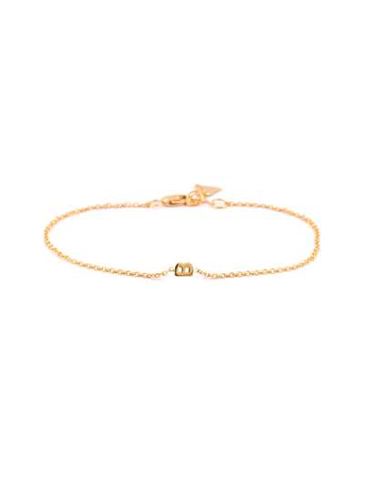 BRACCIALE IN ORO GIALLO 18KT LETTERA B