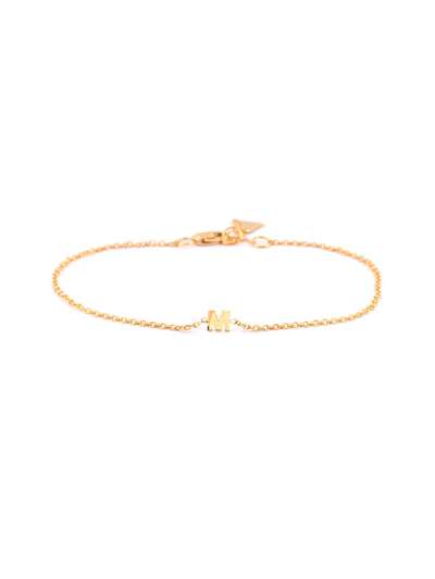 BRACCIALE IN ORO GIALLO 18KT LETTERA M