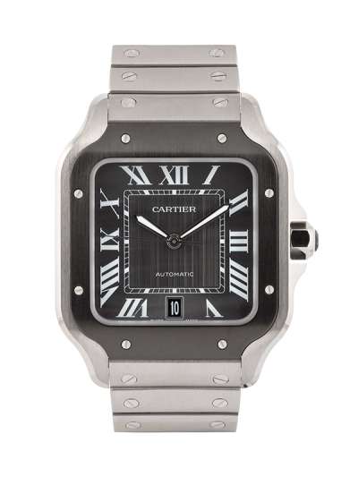 CARTIER SANTOS DE CARTIER MODELLO GRANDE GRIGIO IN ACCIAIO REF. WSSA0037