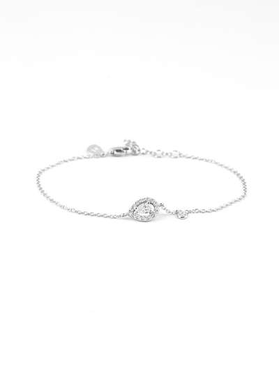 BRACCIALE IN ORO BIANCO 18KT CON DIAMANTE TAGLIO GOCCIA