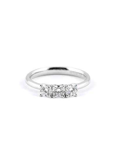 ANELLO TRILOGY IN ORO BIANCO 18KT CON DIAMANTI