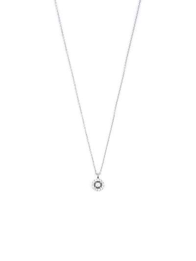 GIROCOLLO IN ORO BIANCO 18KT CERCHIETTO CON DIAMANTI