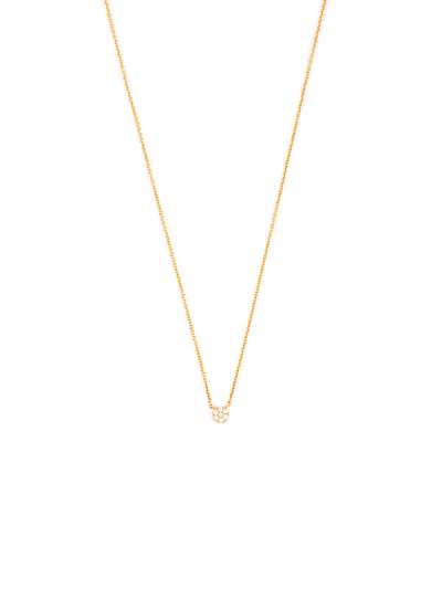 GIROCOLLO IN ORO GIALLO 18KT BOTTONCINO DI DIAMANTI