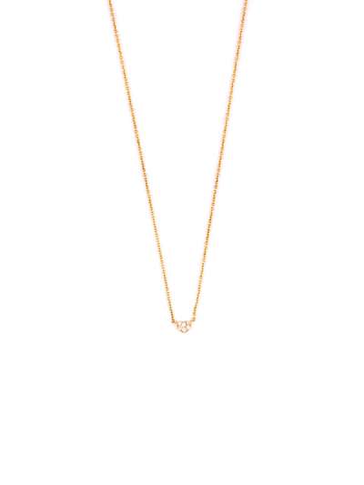 GIROCOLLO IN ORO GIALLO 18KT CUORE CON DIAMANTI