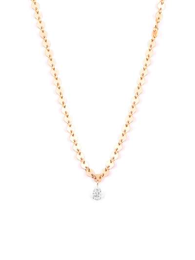 GIROCOLLO SFERE IN ORO ROSA 18KT CON DIAMANTI