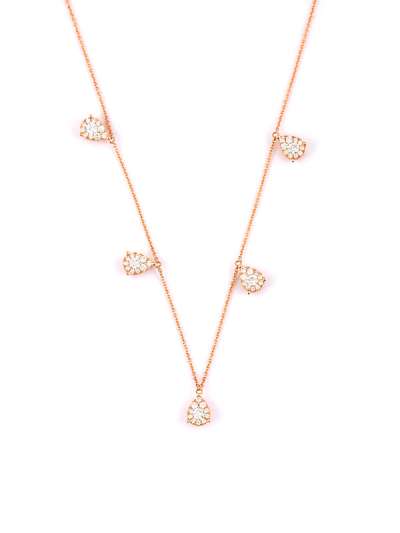 GIROCOLLO IN ORO ROSA 18KT CON DIAMANTI