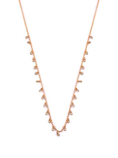 GIROCOLLO IN ORO ROSA 18KT CON DIAMANTI BROWN