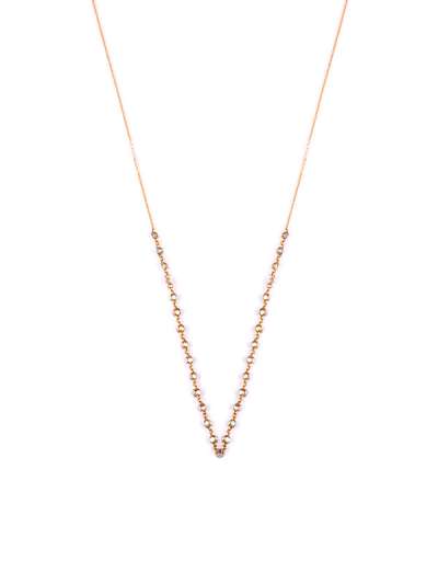 GIROCOLLO IN ORO ROSA 18KT CON DIAMANTI BROWN