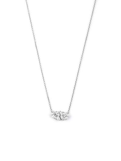 GIROCOLLO IN ORO BIANCO 18KT GOCCE CON DIAMANTI TAGLIO MULTIPLO