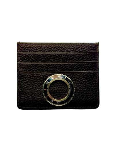 SPEEDOMETER OFFICIAL WALLET PELLE TESTA DI MORO GHIERA NERA WSO T.MORO RING NERO