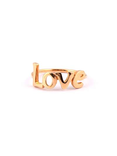 ANELLO IN ORO ROSA 18KT LOVE