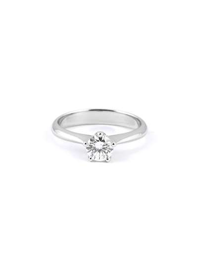 ANELLO IN PLATINO CON DIAMANTE SOLITARIO CERTIFICATO