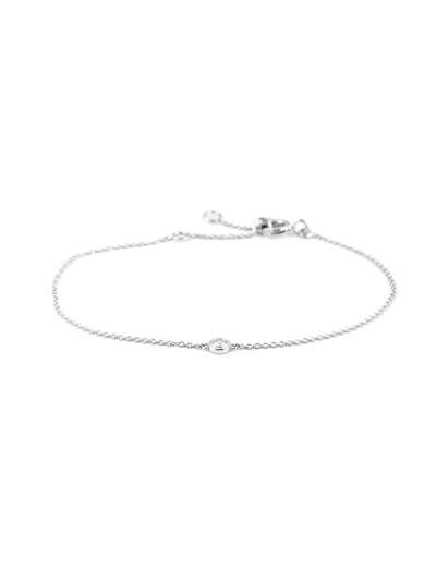 BRACCIALE IN ORO BIANCO 18KT CON DIAMANTE