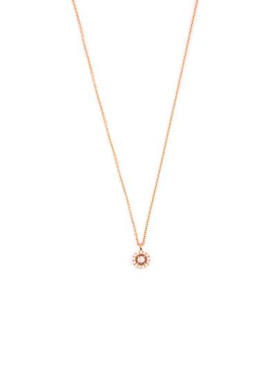 GIROCOLLO IN ORO ROSA 18KT CERCHIETTO CON DIAMANTI
