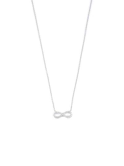 GIROCOLLO IN ORO BIANCO 18KT INFINITO CON DIAMANTI
