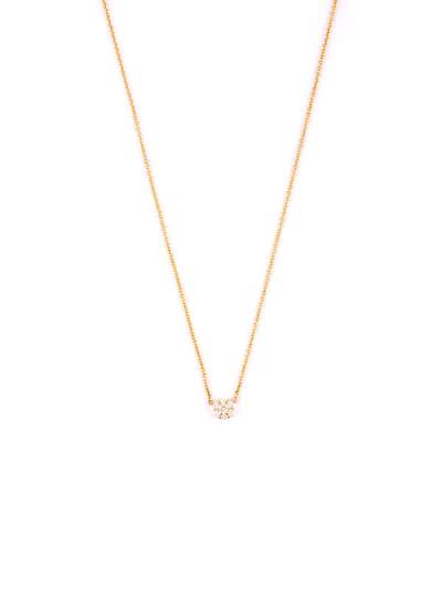 GIROCOLLO IN ORO GIALLO 18KT FIORE DI DIAMANTI