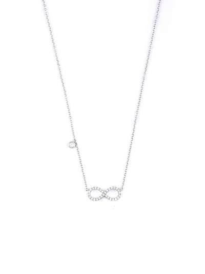 GIROCOLLO IN ORO BIANCO 18KT INFINITO DI DIAMANTI