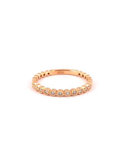 ANELLO IN ORO ROSA 18KT CON DIAMANTI