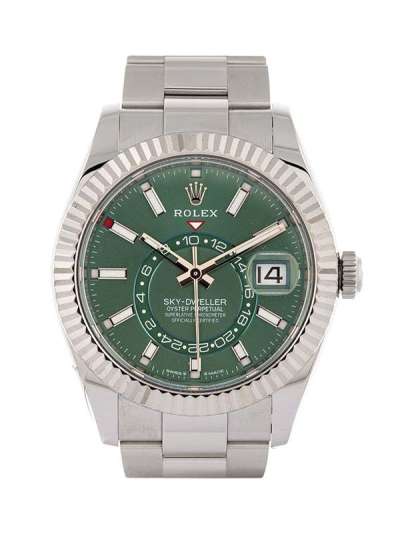 ROLEX SKY-DWELLER GREEN MINT DIAL 42MM IN ACCIAIO REF. 336934