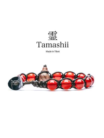 BRACCIALE TAMASHII AGATA ROSSO PASSIONE 1 GIRO MOD. BHS900-124