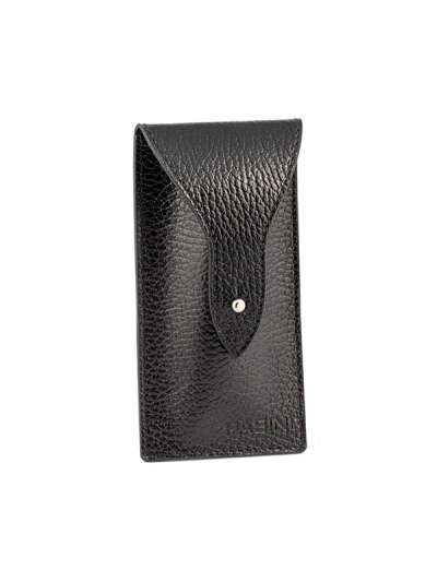 PORTA OROLOGI POCHETTE IN PELLE NERA 1 POSTO
