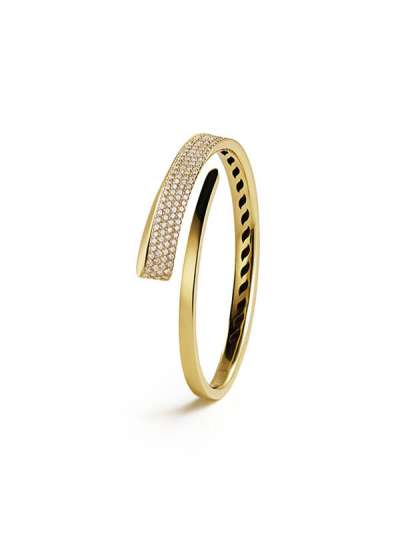 BRACCIALE CRIVELLI LIKE CONTRARIE' REGULAR IN ORO GIALLO 18KT CON DIAMANTI