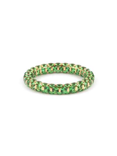 FEDINA ETERNELLE IN ORO ROSA 18KT CON TZAVORITE VERDE