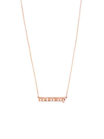 GIROCOLLO IN ORO ROSA 18KT SCRITTA MOMMY