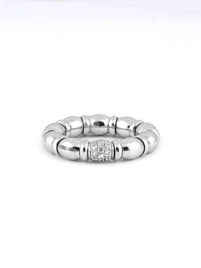 ANELLO FANTASIA IN ORO BIANCO 18KT CON DIAMANTI