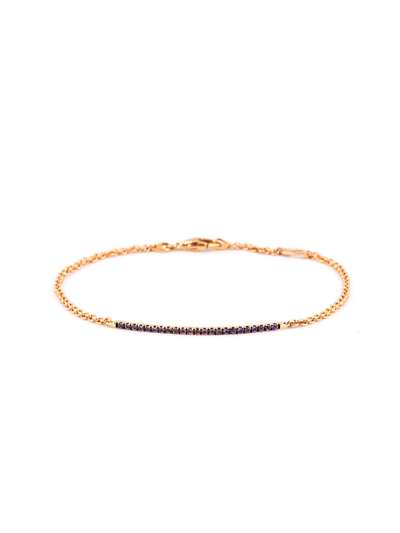 BRACCIALE IN ORO ROSA 18KT CON AMETISTA