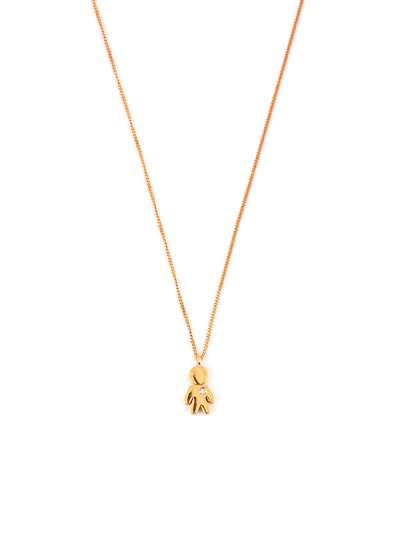 GIROCOLLO EASY BIMBO MICRO LUCIDO 1CM IN ORO ROSA 18KT CON DIAMANTE