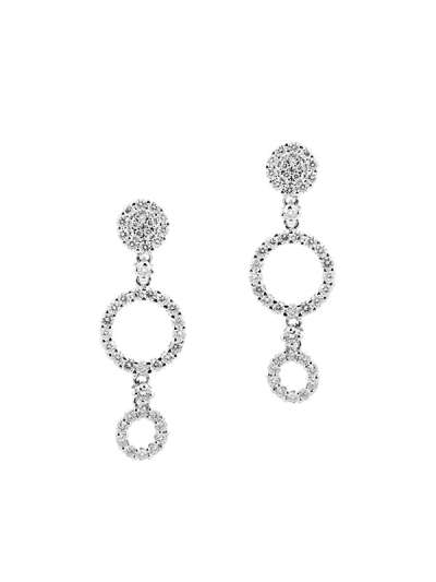 ORECCHINI IN ORO BIANCO 18KT CON DIAMANTI