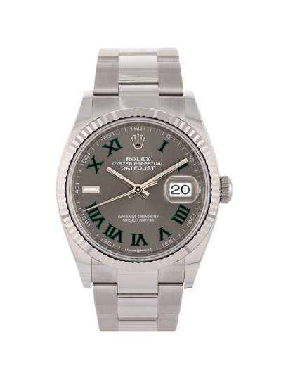 ROLEX DATEJUST QUADRANTE WIMBLEDON 36MM IN ACCIAIO REF. 126234