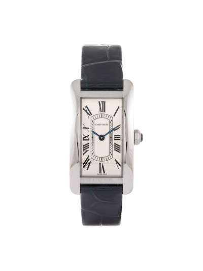 Cartier Tank Américaine modello piccolo in acciaio ref. WSTA0082