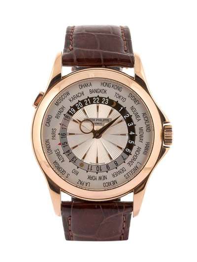PATEK PHILIPPE WORLD TIME ORE DEL MONDO 39,5MM IN ORO ROSA 18KT REF. 5130R-018