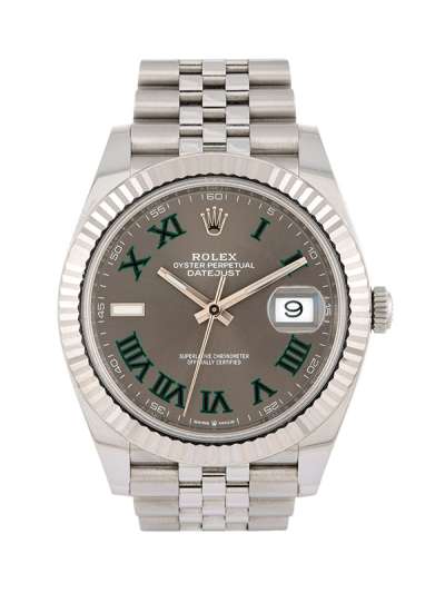 ROLEX DATEJUST II QUADRANTE WIMBLEDON 41MM IN ACCIAIO REF. 126334