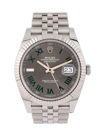 Rolex Datejust II quadrante Wimbledon 41mm in acciaio ref. 126334