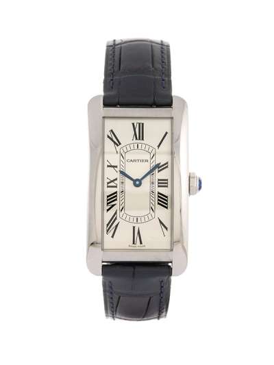 Cartier Tank Américaine modello grande in acciaio ref. WSTA0083