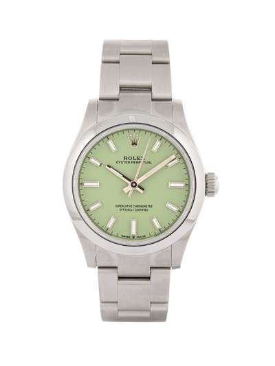 ROLEX OYSTER PERPETUAL 31MM PISTACHIO IN ACCIAIO REF. 277200