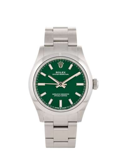 ROLEX OYSTER PERPETUAL VERDE 31MM IN ACCIAIO REF. 277200