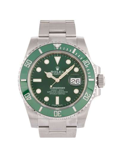 ROLEX SUBMARINER DATE VERDE HULK FULL STICKERS 40MM IN ACCIAIO REF. 116610LV