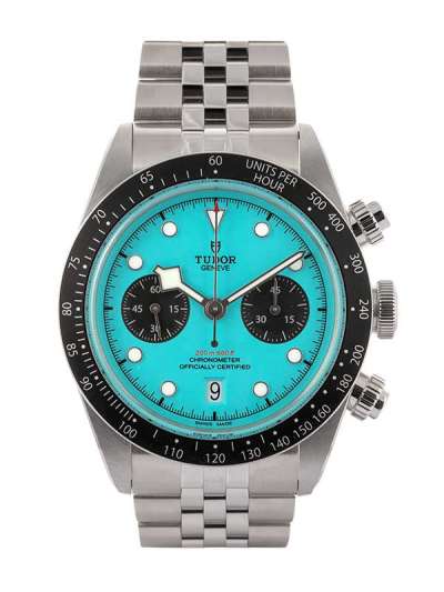 TUDOR BLACK BAY CHRONO TURCHESE FLAMINGO BLUE 41MM IN ACCIAIO REF. 79360N